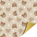 Cadeaupapier -Little Bear (beige)  - 2 meter