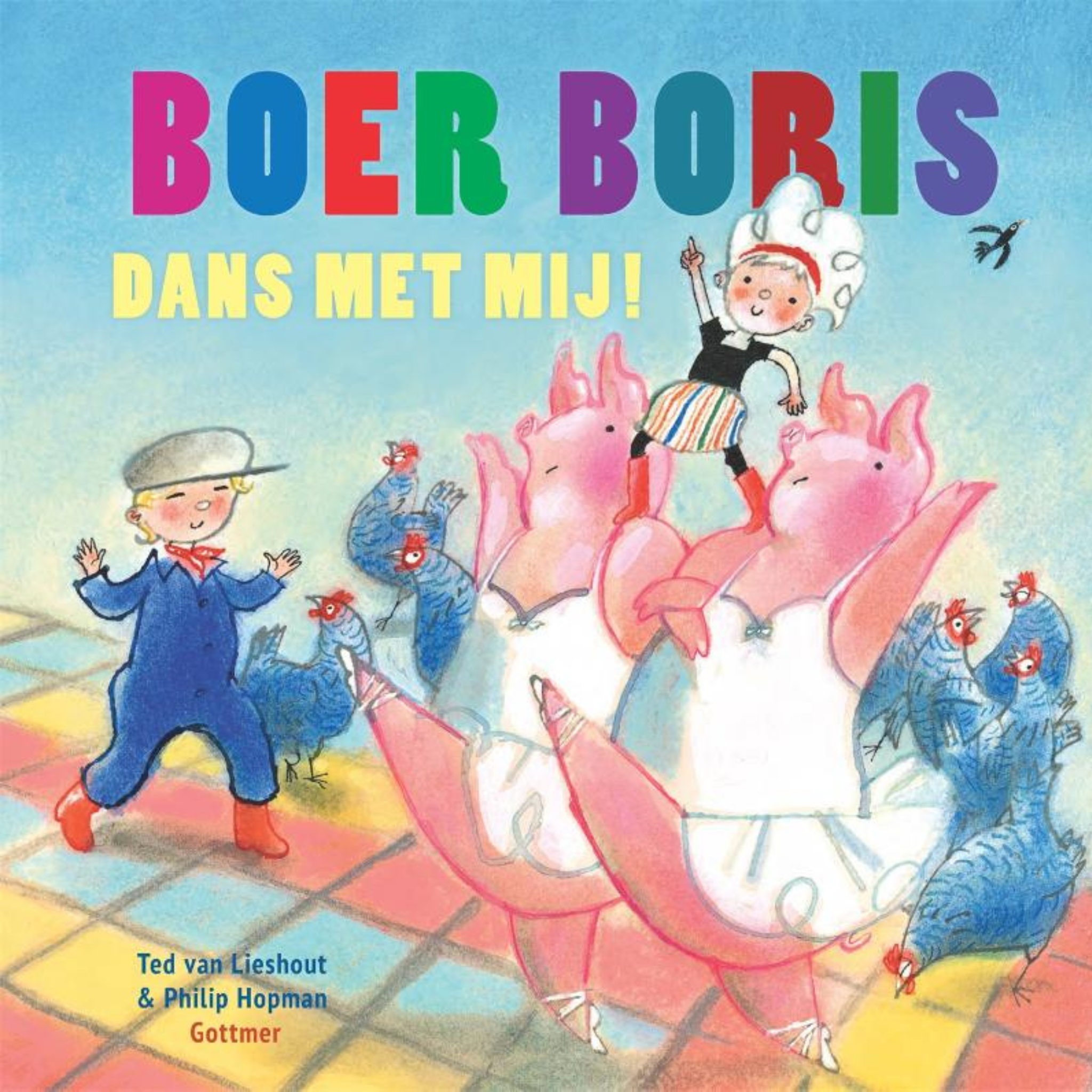 Hardcover boek Boer Boris dans met mij.