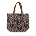 Canvas tas - Luipaard print - Mokka/bruin