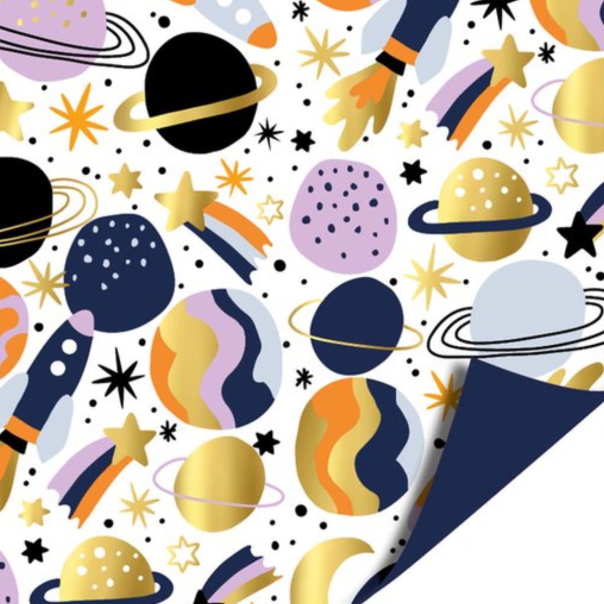 Cadeaupapier - Galaxy  - 2 meter
