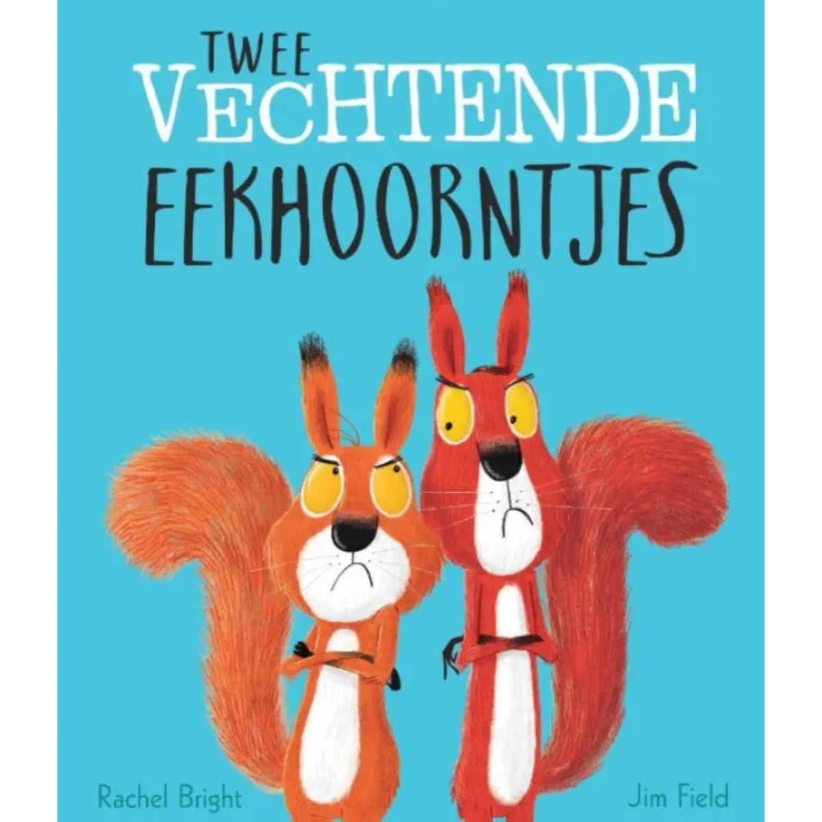 Twee vechtende eekhoorntjes