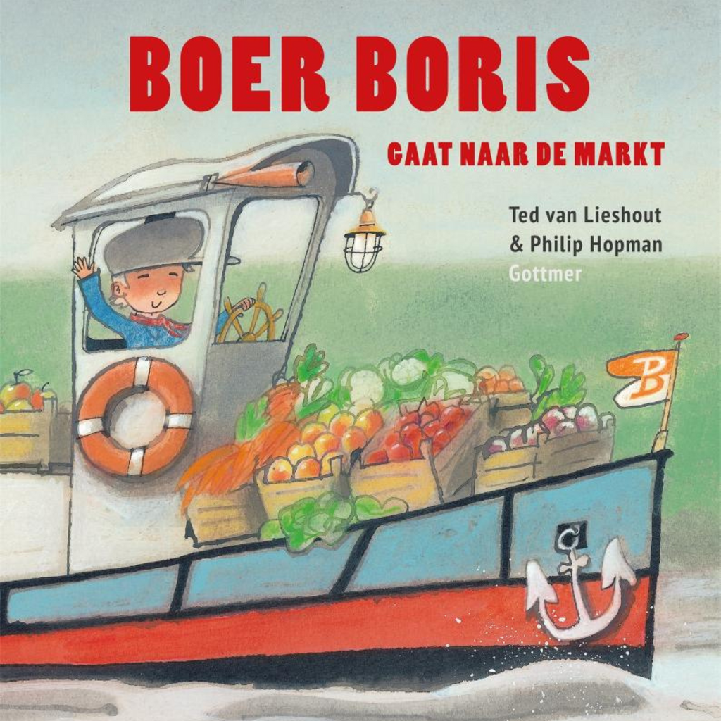Hardcover boek Boer Boris gaat naar de markt