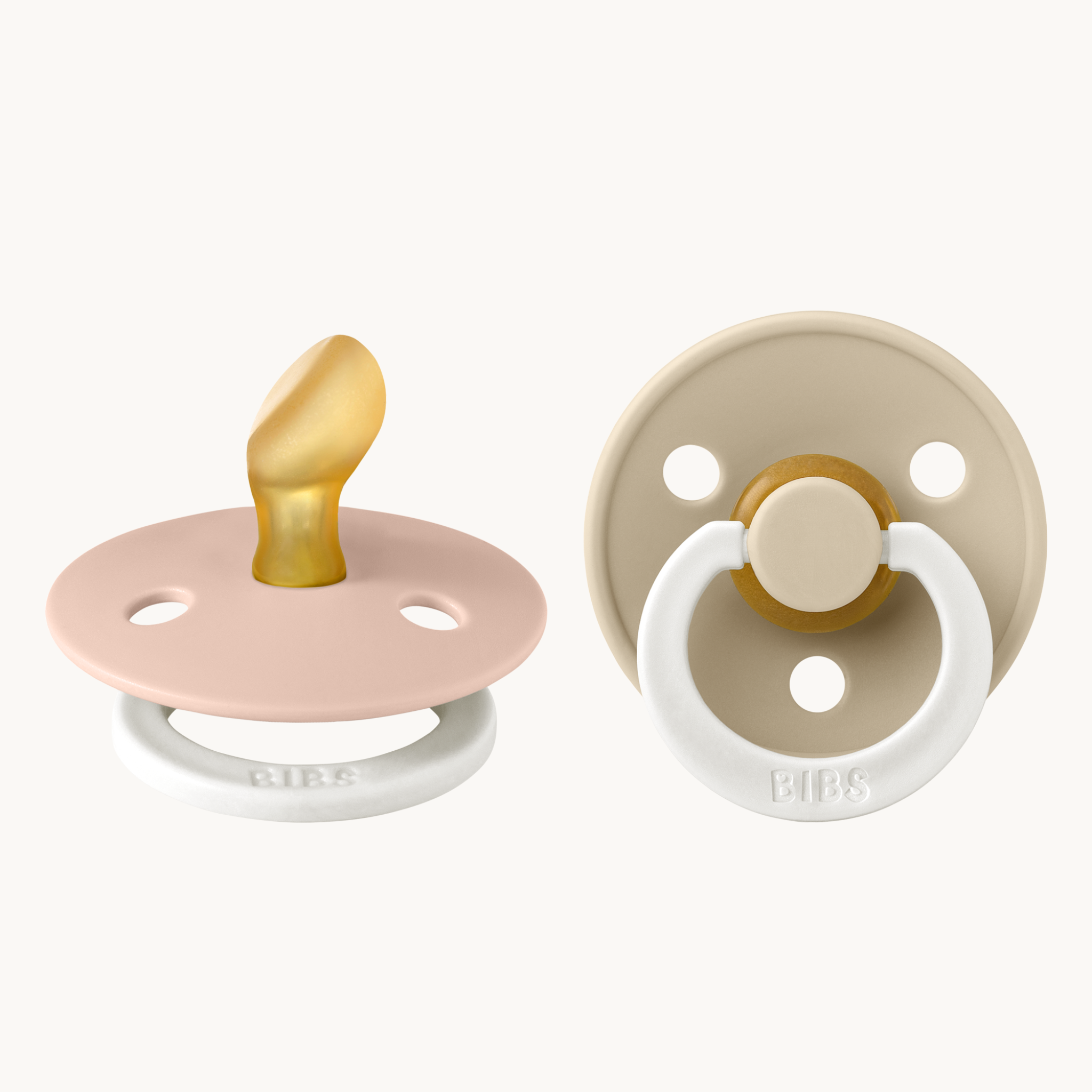 Bibs Speen 2 pack - Anatomisch - Blush/Vanilla- Glow in the dark - Size 2