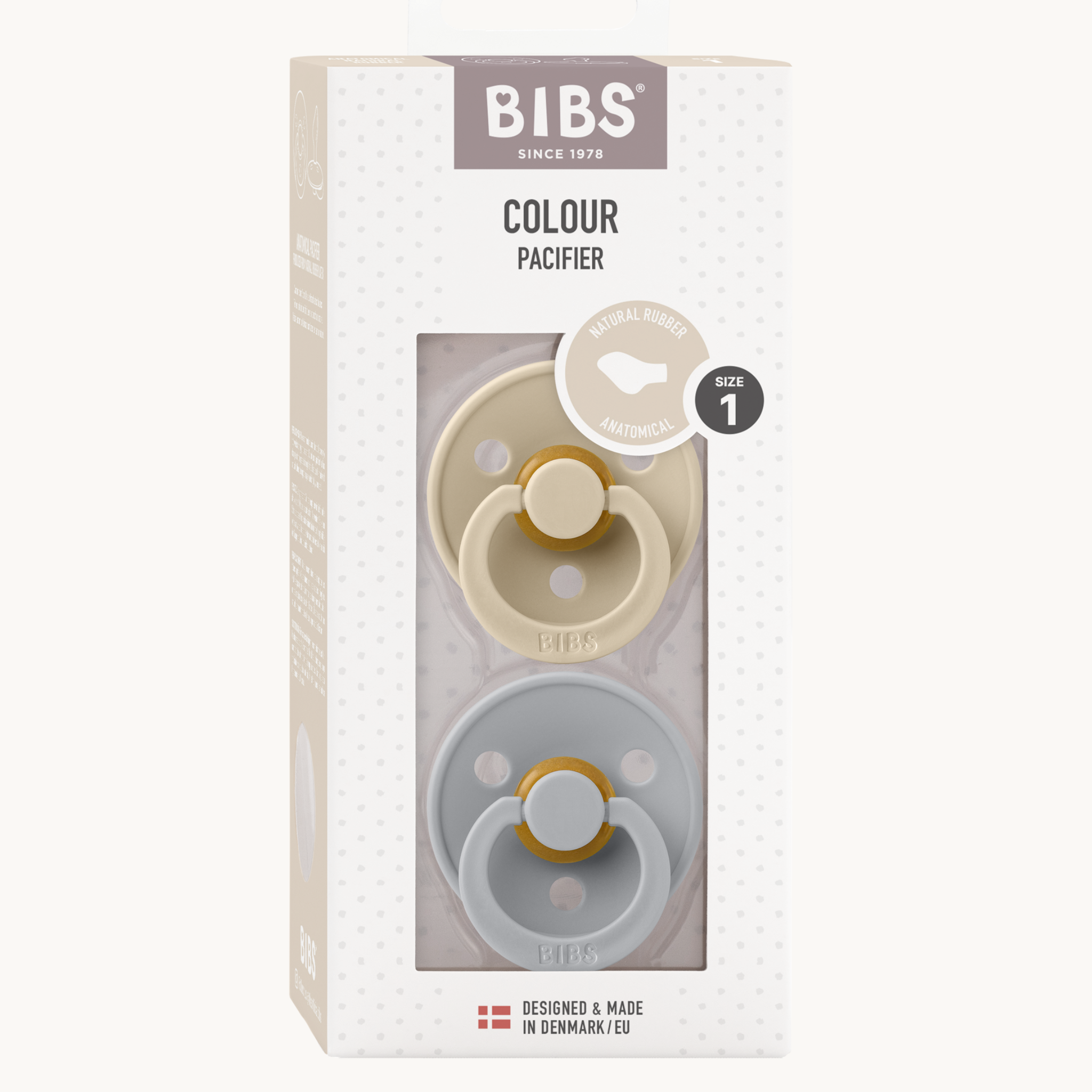 Bibs Speen 2 pack - Anatomisch - Vanilla/Cloud - Size 2