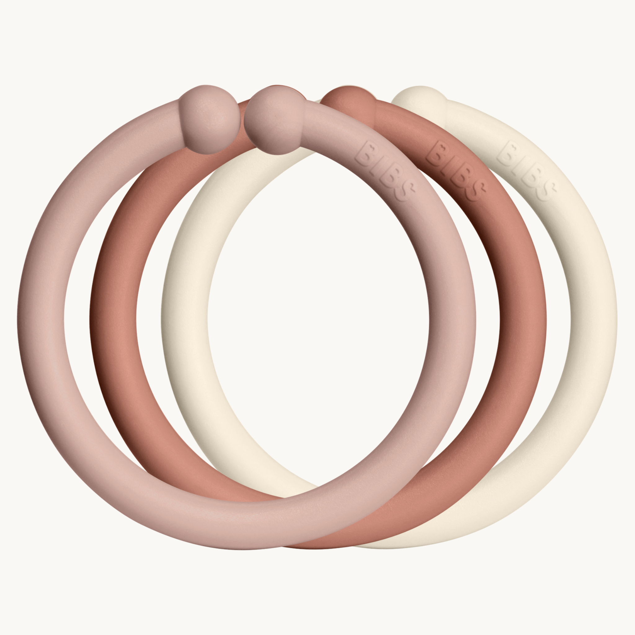 Bibs Loops - Blush/Woodchuck/Ivory