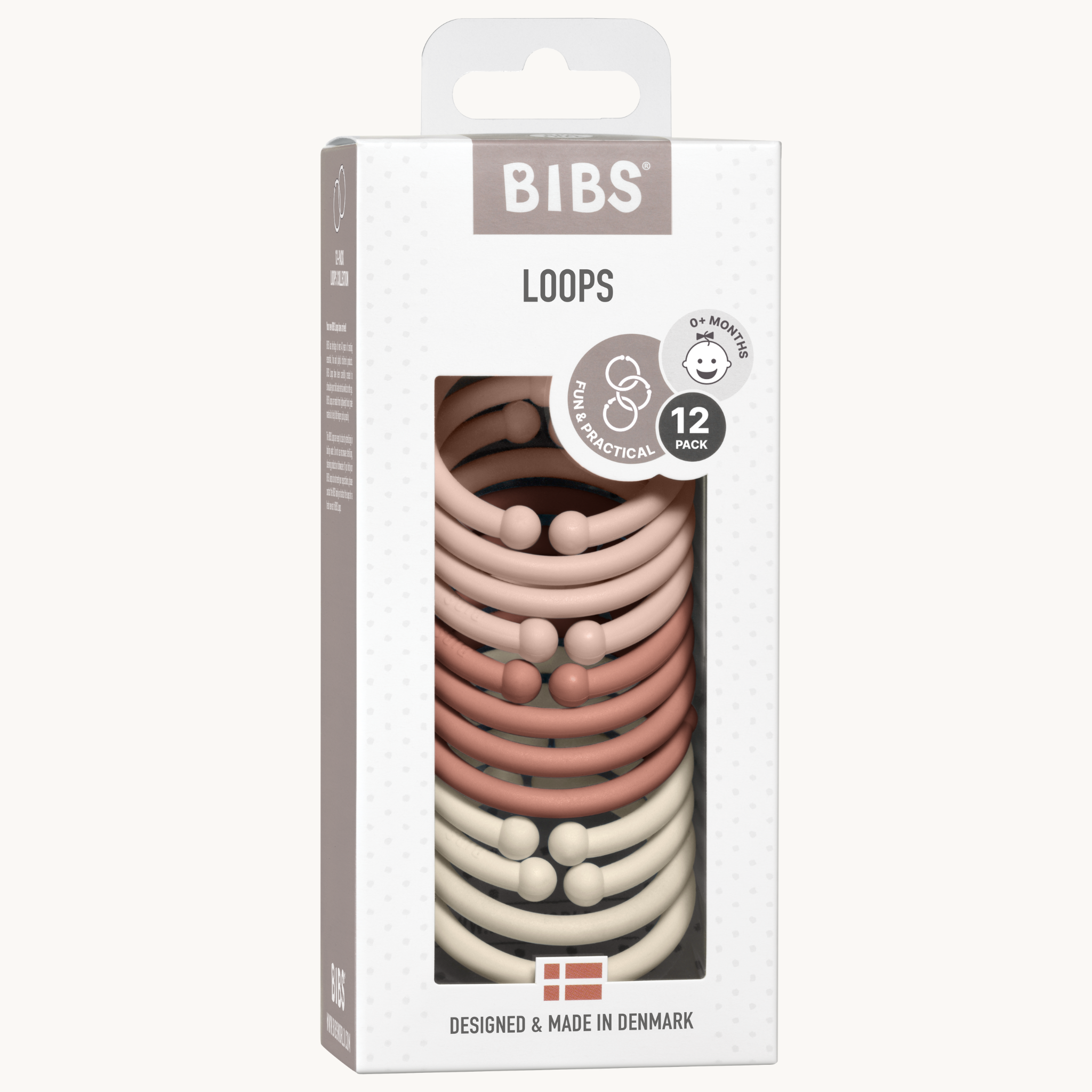 Bibs Loops - Blush/Woodchuck/Ivory