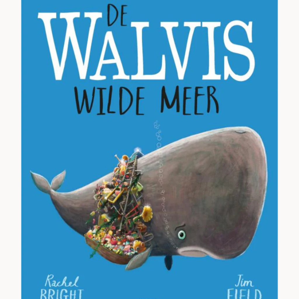 Hardcover boek de walvis wilde niet meer.
