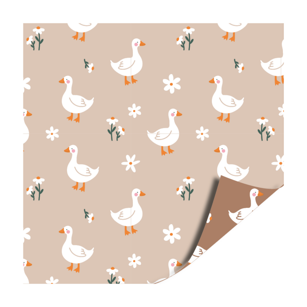 Cadeaupapier - Gans beige - 2 meter