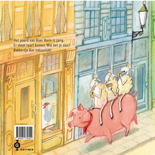Hardcover boek Boer Boris en Bakkertje Bas