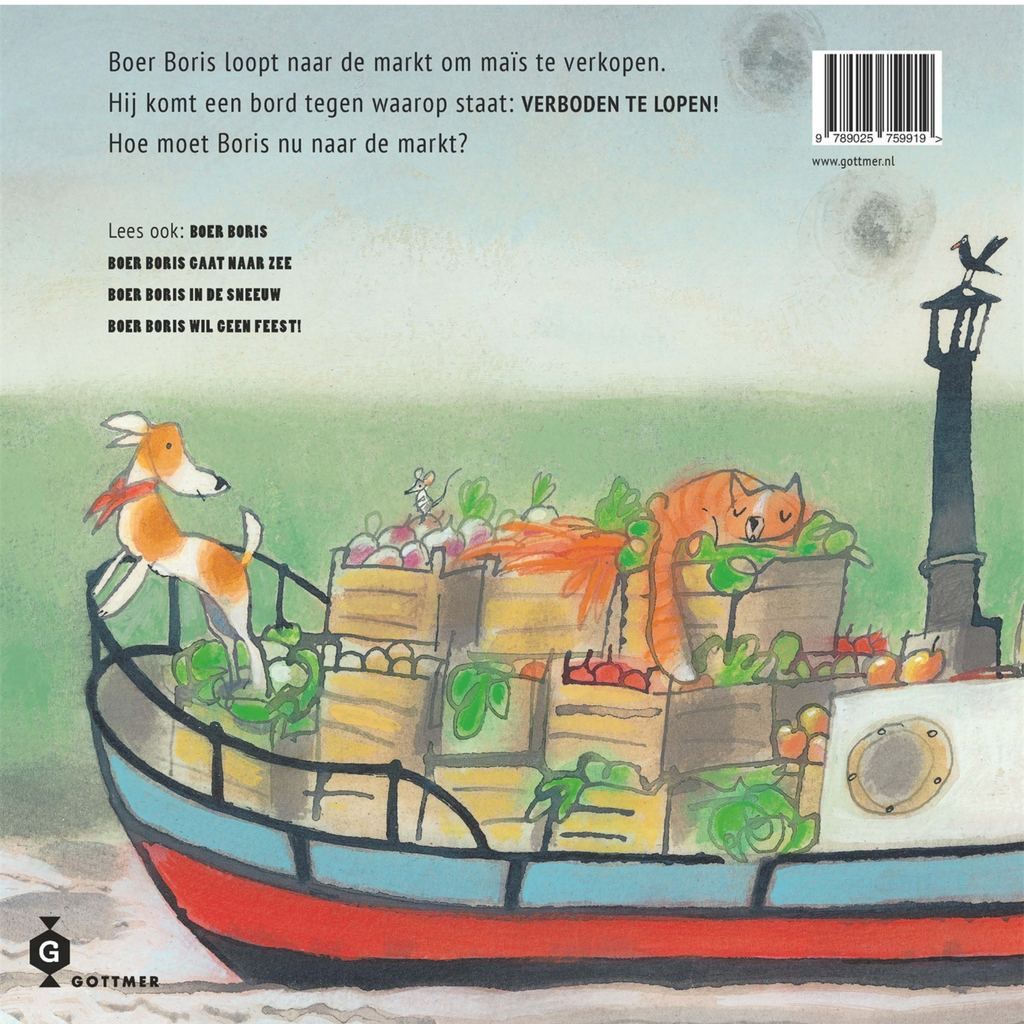 Hardcover boek Boer Boris gaat naar de markt