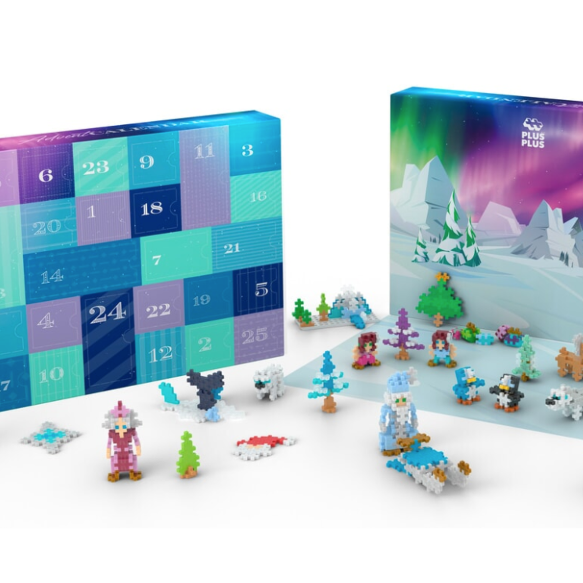 Plus-Plus Advent Calendar - Santa's Northern Lights Adventure
