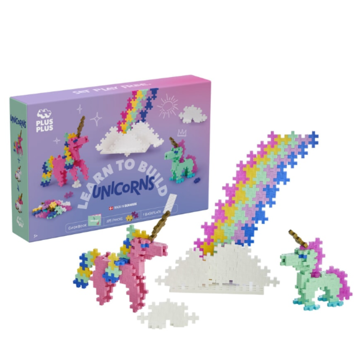 Plus-Plus -  Learn To Build - Unicorn - 275 pcs