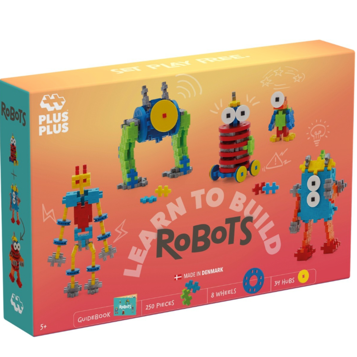 Plus-Plus -  Learn To Build - Robots - 250 pcs