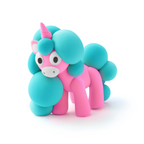 Hey Clay -  Regenboog Unicorn - Cloudy - 3 bakjes