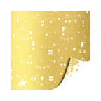 Cadeaupapier - Sint goud/wit - 2 meter