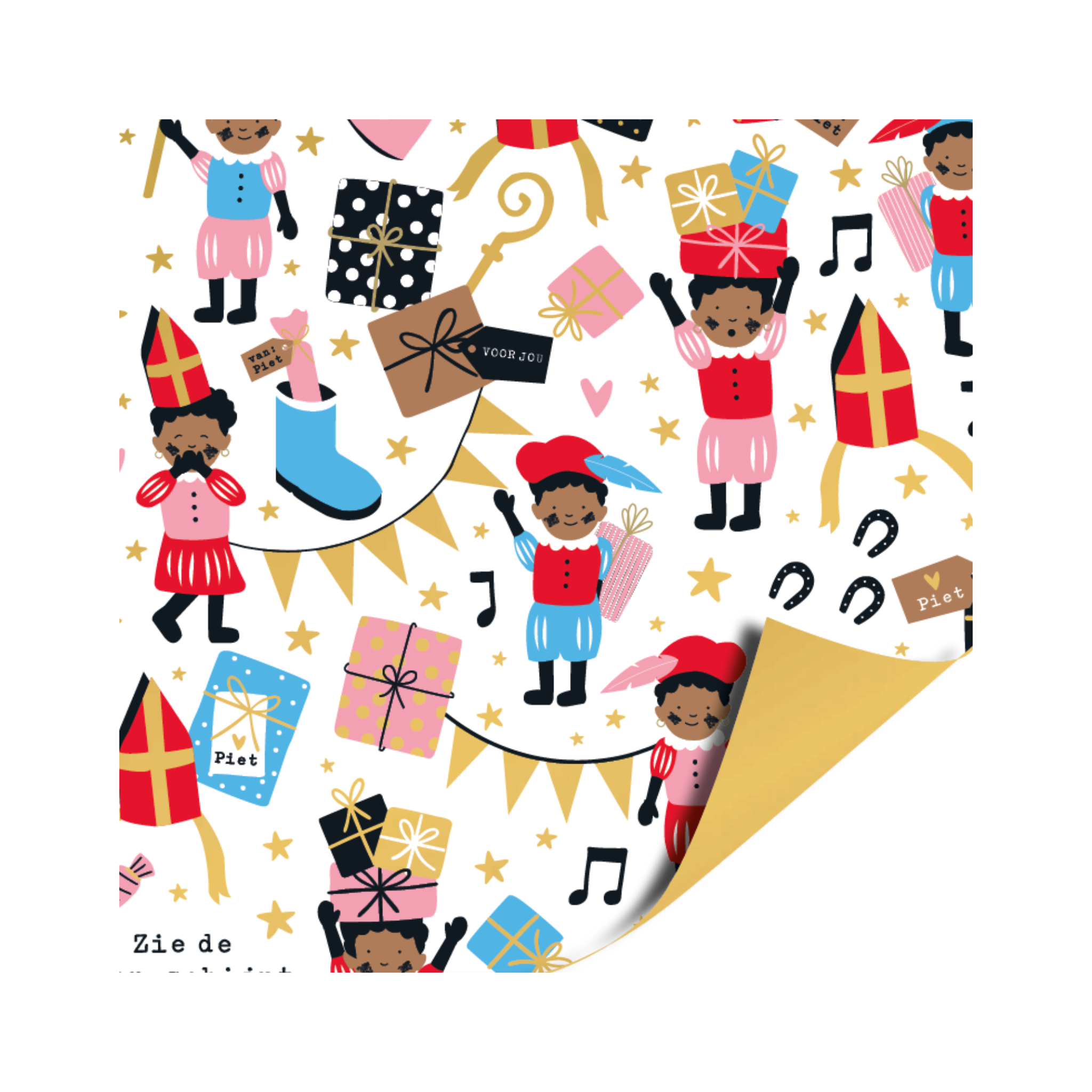 Cadeaupapier - Pietjes - 2 meter