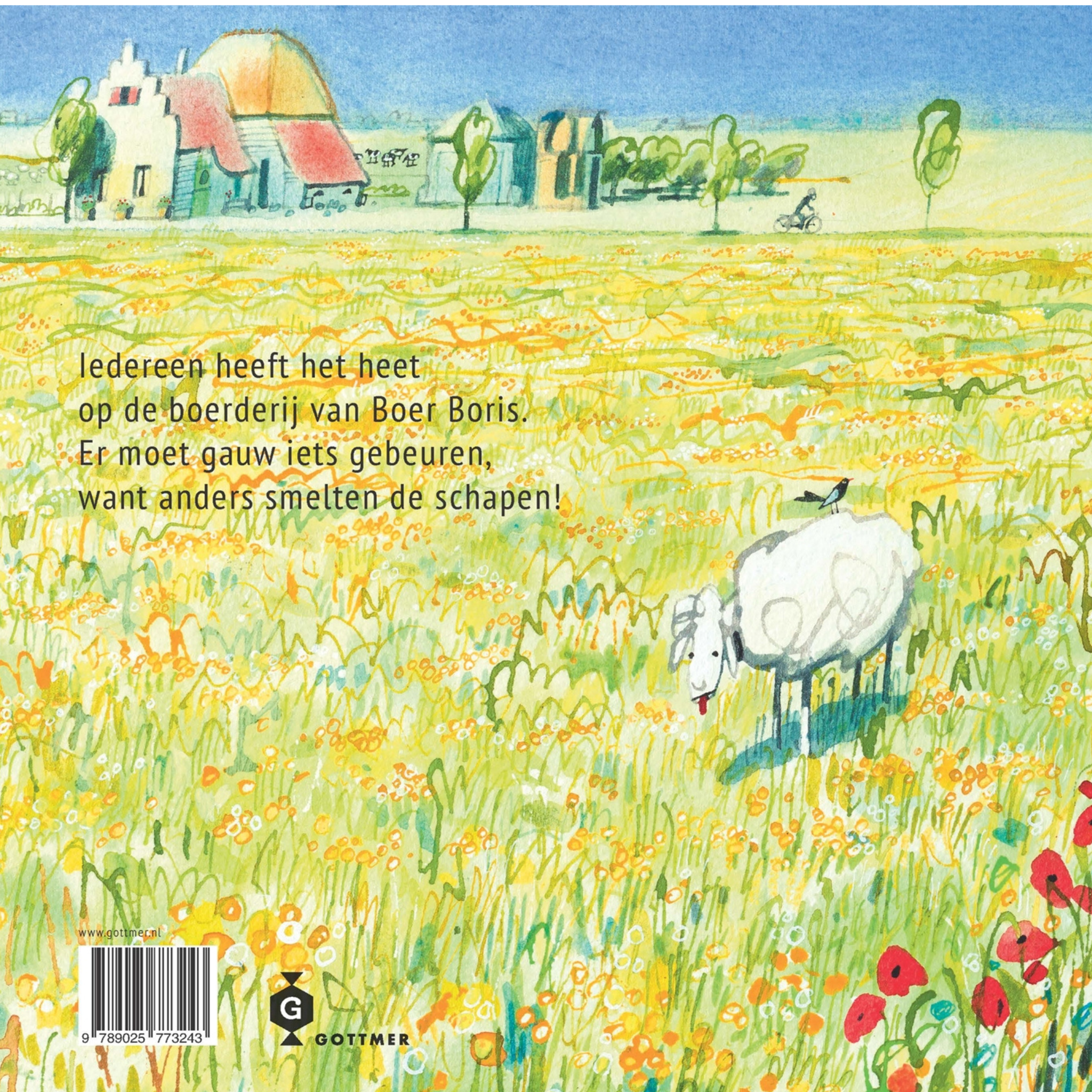 Hardcover boek Boer Boris heeft het heet