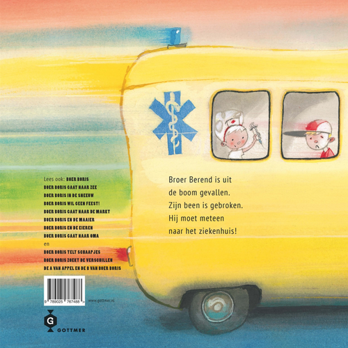 Hardcover boek Boer Boris en het gebroken been