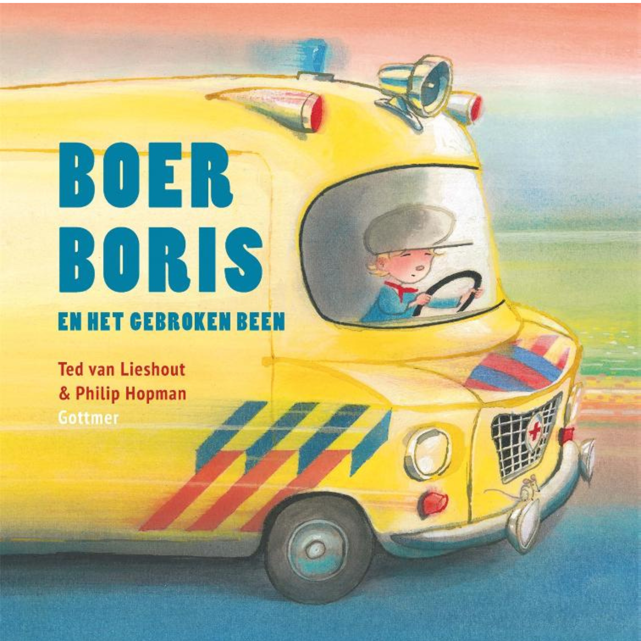 Hardcover boek Boer Boris en het gebroken been