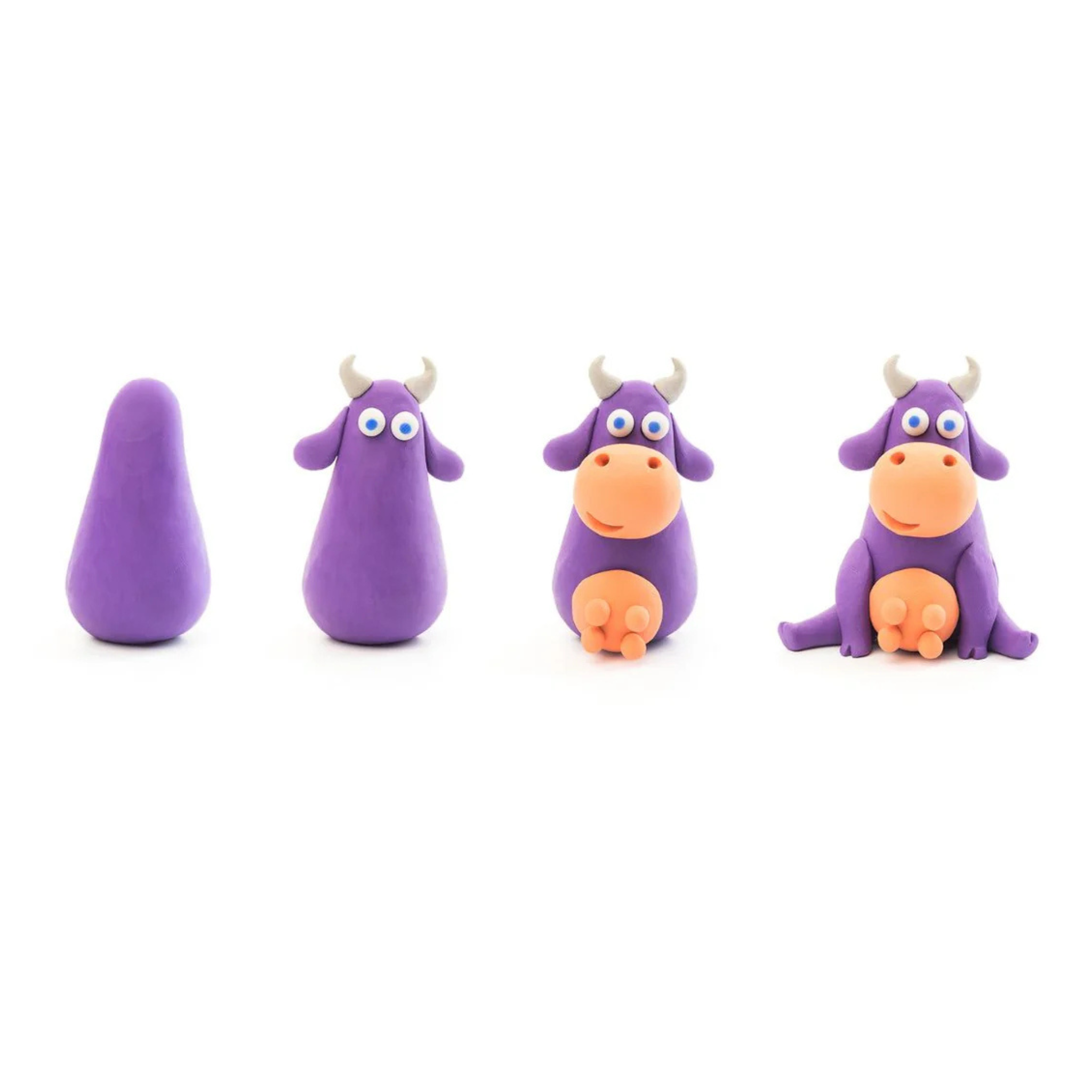 Hey Clay - Koe - 3 bakjes