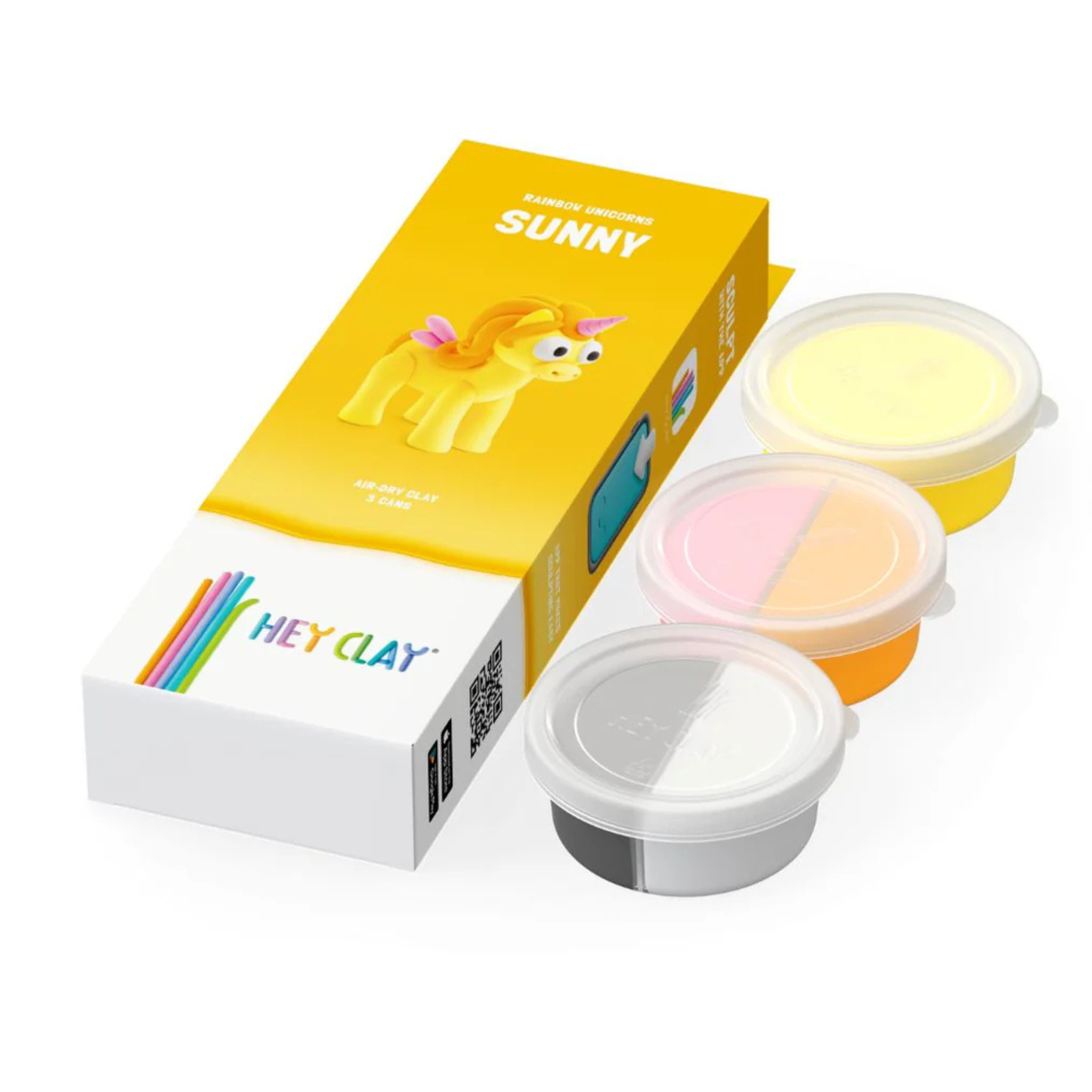 Hey Clay - Unicorn Sunny - 3 bakjes