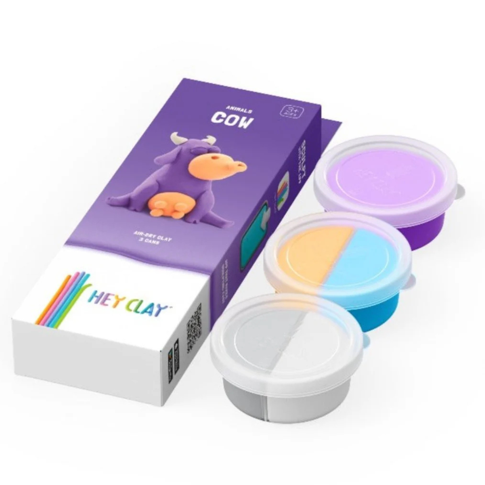 Hey Clay - Koe - 3 bakjes