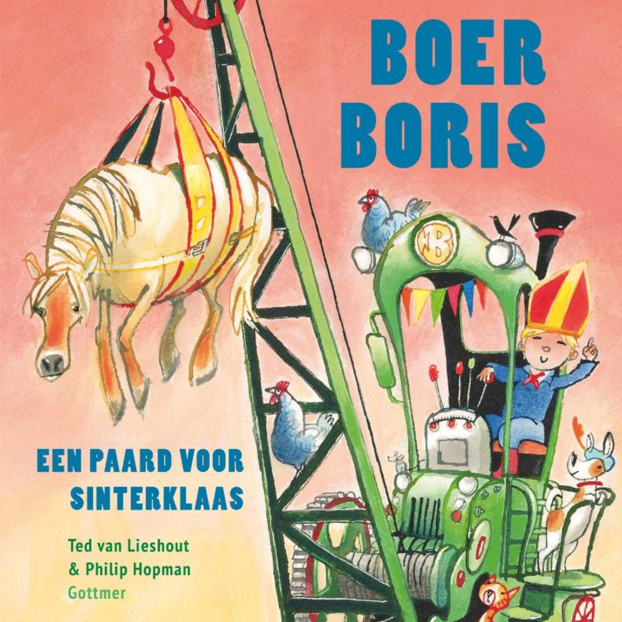 Hardcover boek Boer Boris een paard voor Sinterklaas