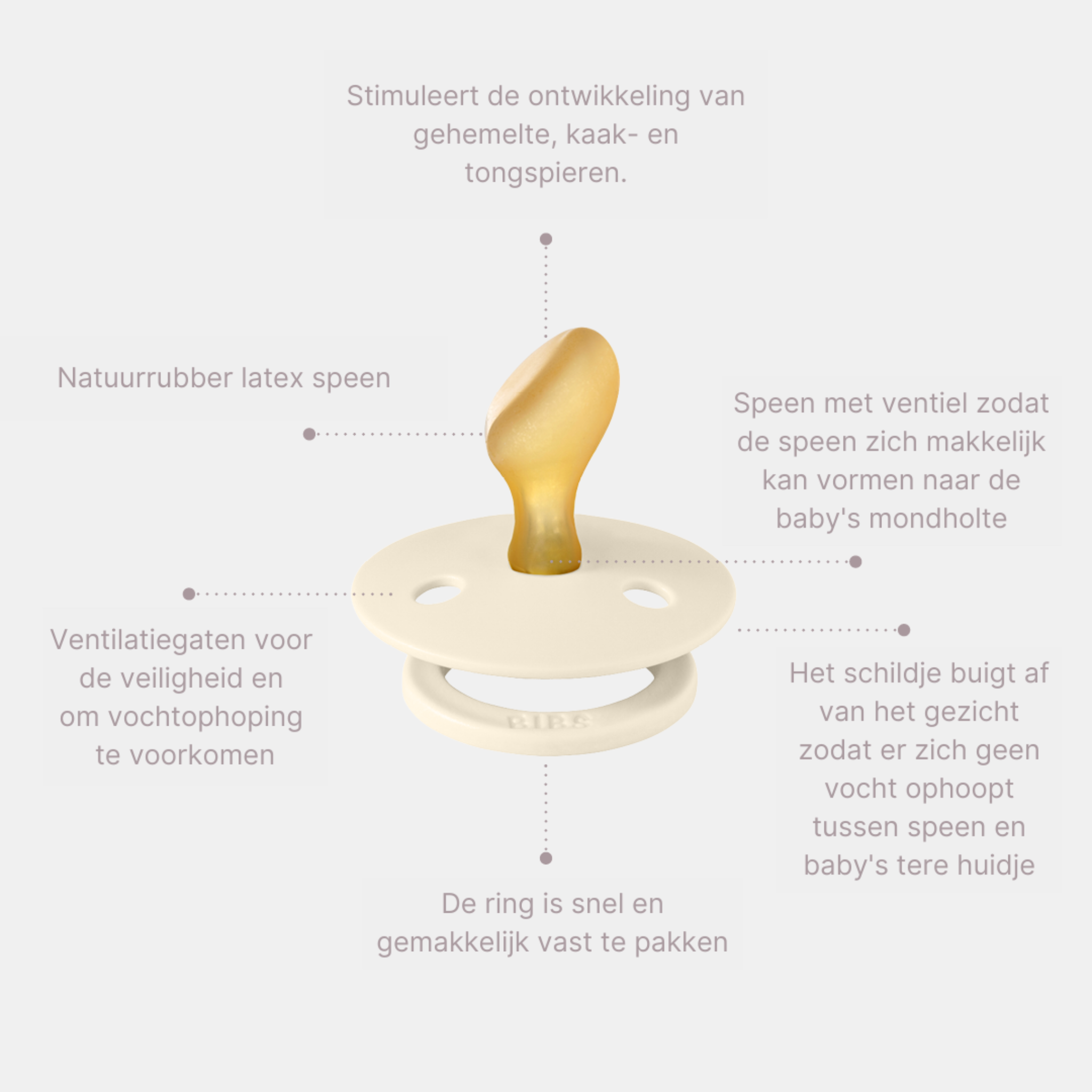 Bibs Speen 2 pack - Anatomisch - Sage/Cloud- Glow in the dark - Size 2