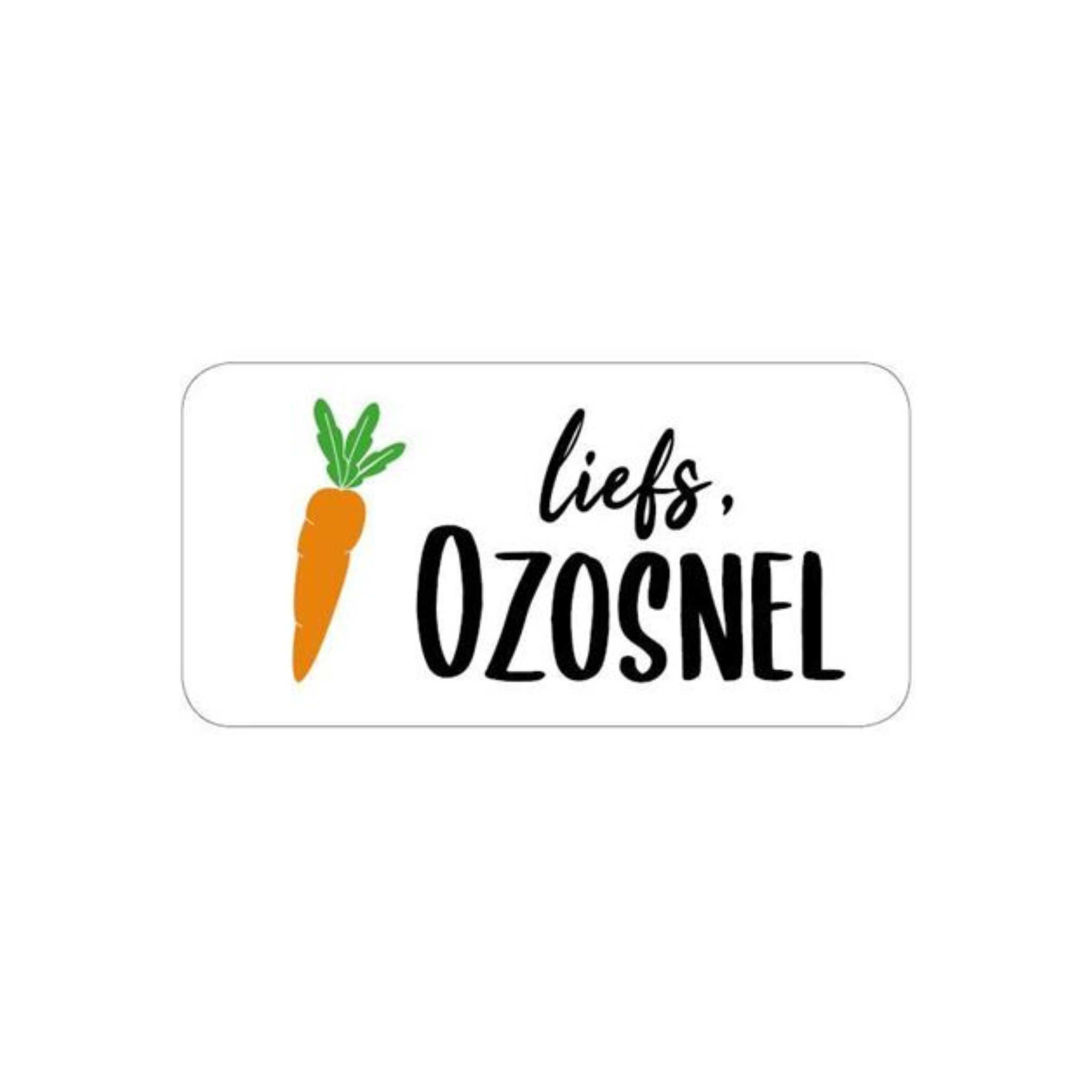 Sticker - Ozosnel - 20 stuks