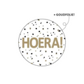 Sticker - Hoera - 20 stuks