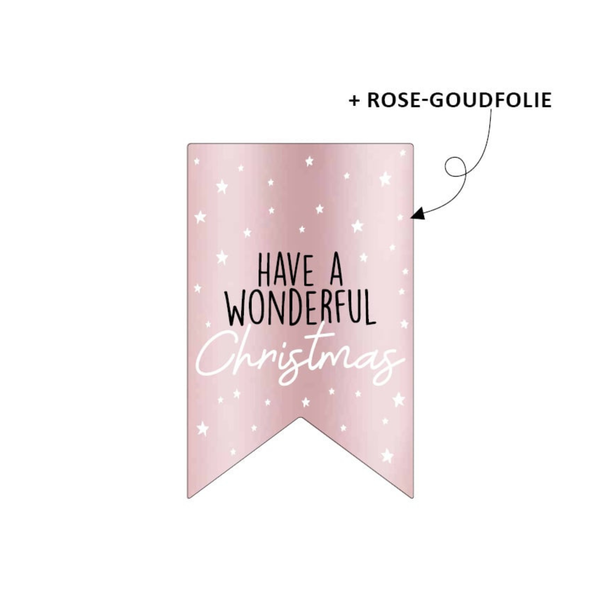 Sticker - Wonderful Christmas - 20 stuks