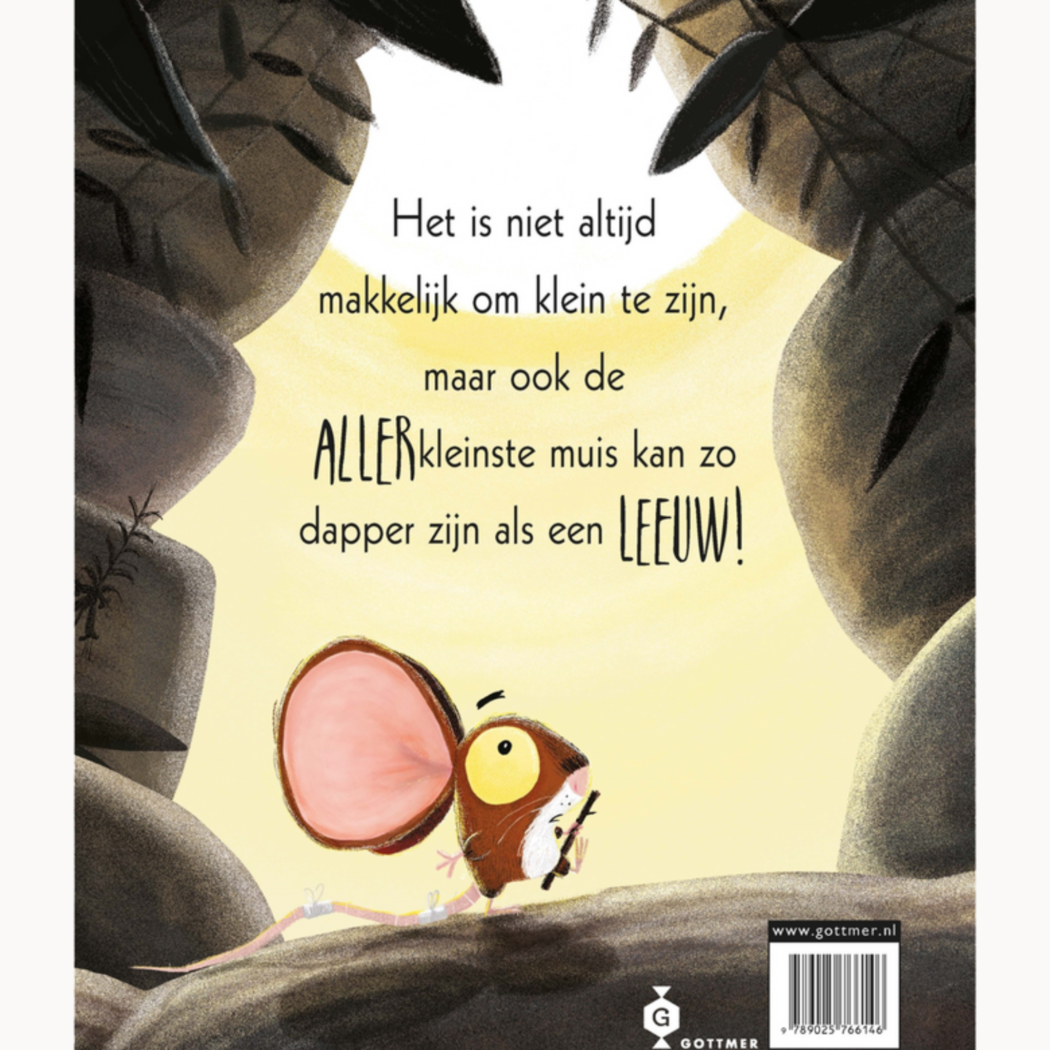 Hardcover boek de leeuw in de muis