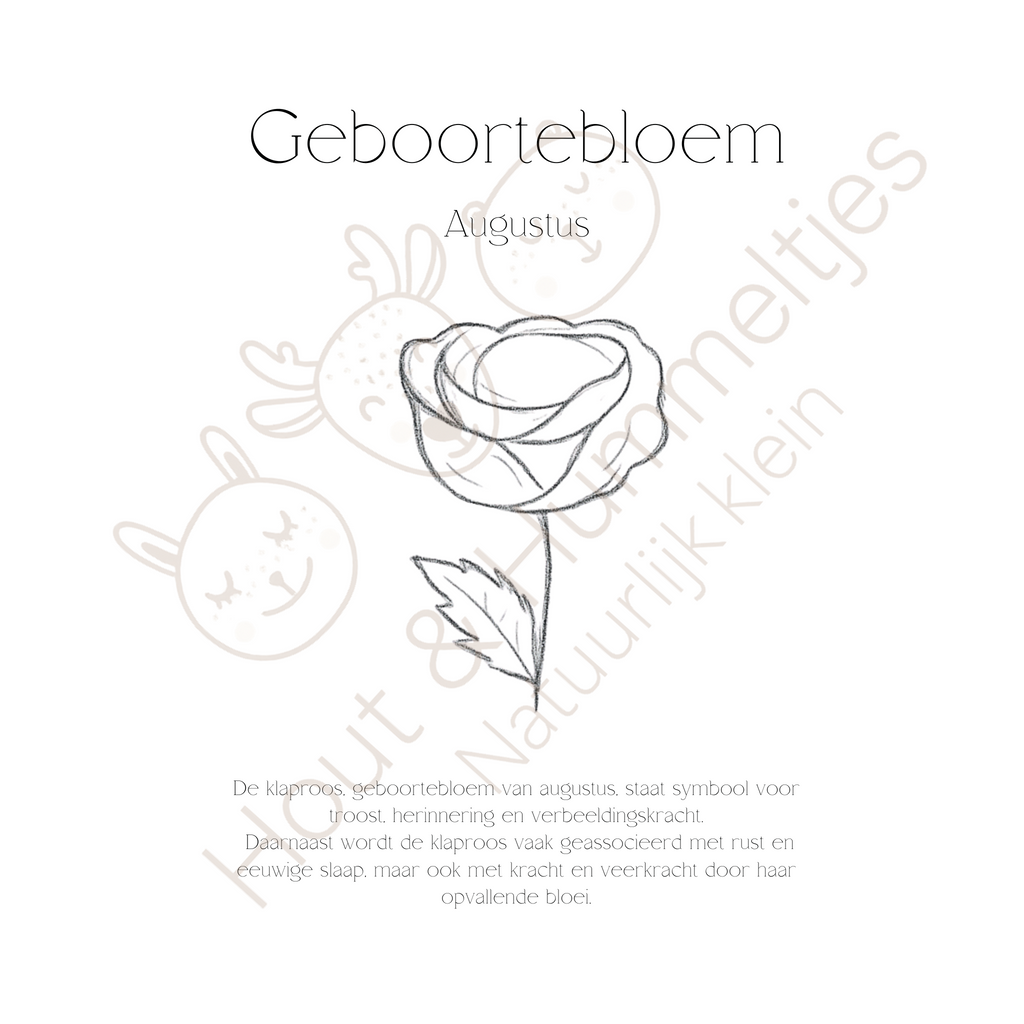 Geboortebloem - Augustus