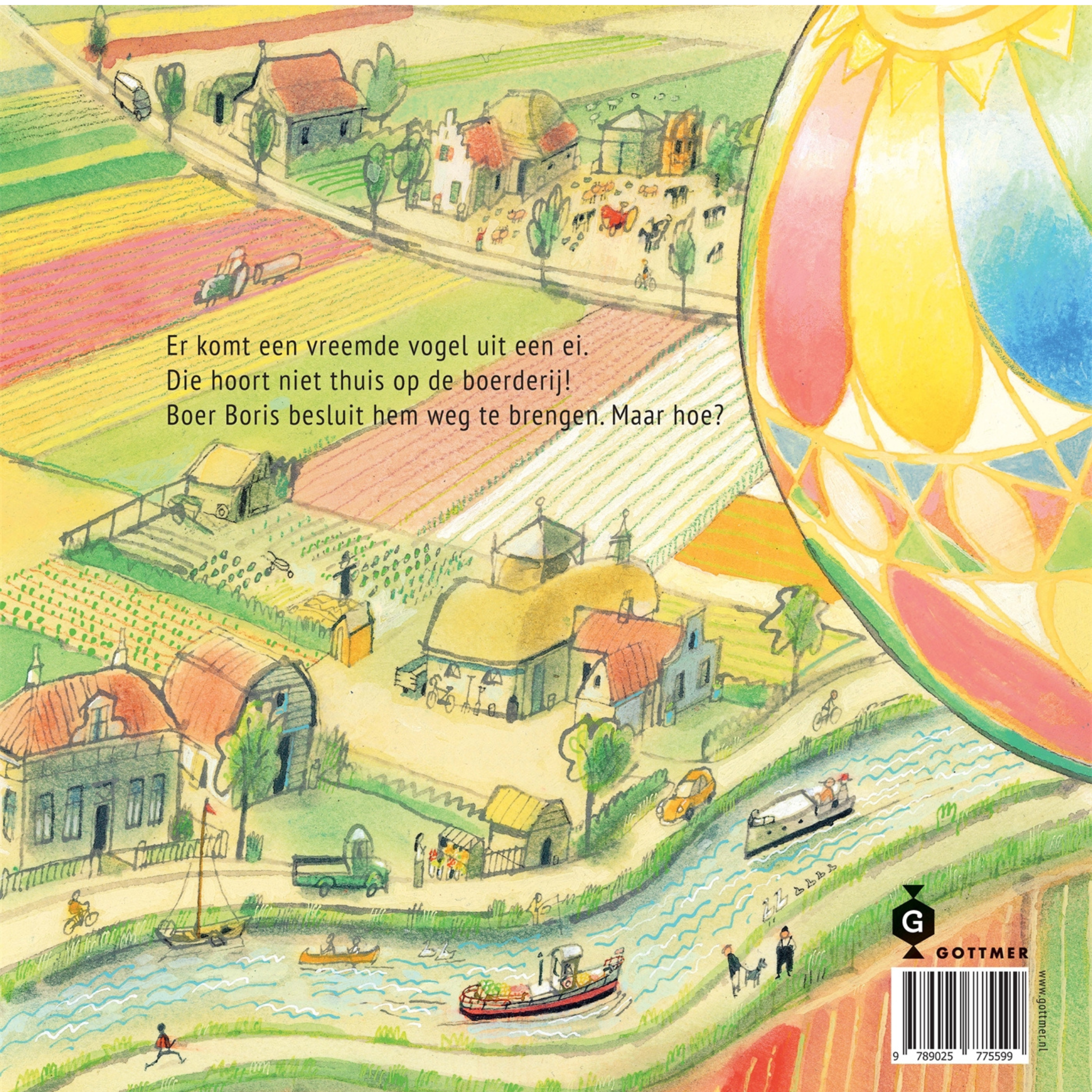 Hardcover boek Boer Boris en de luchtballon