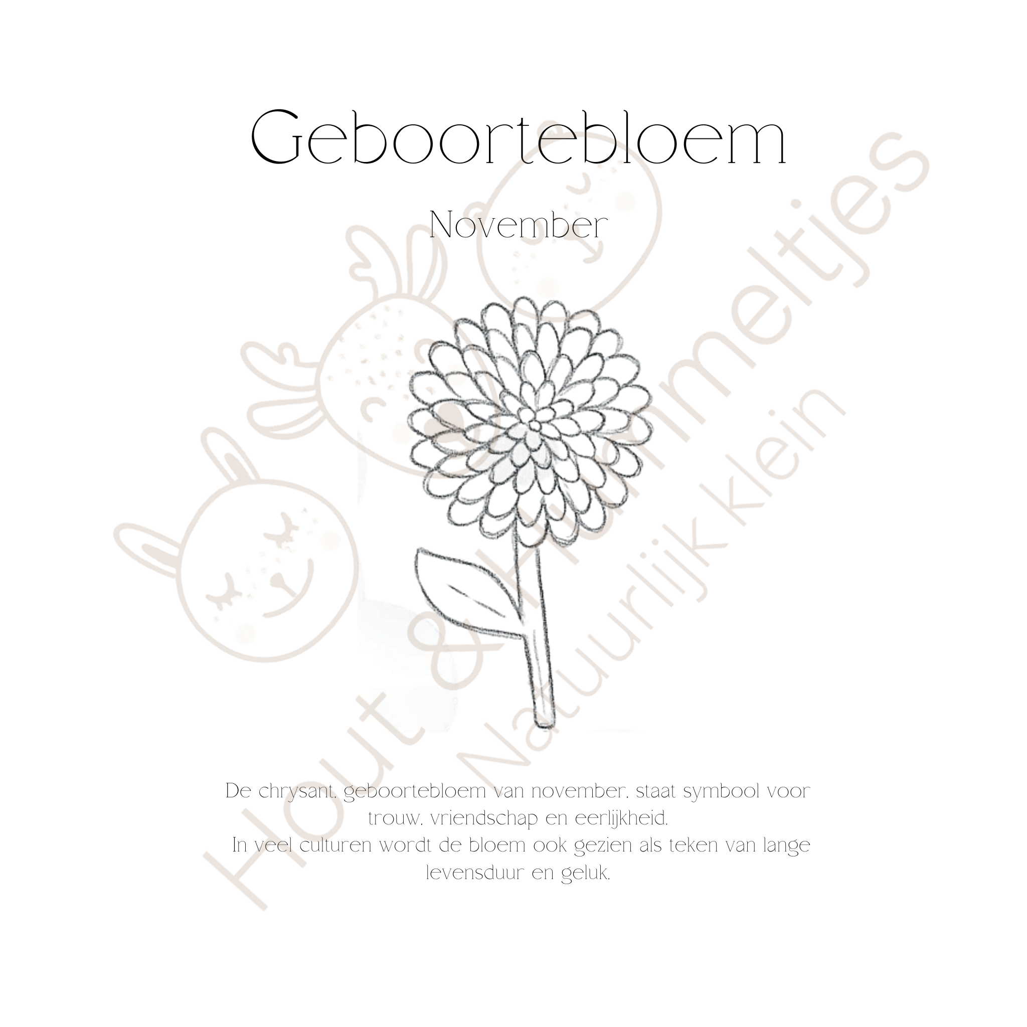 Geboortebloem - November