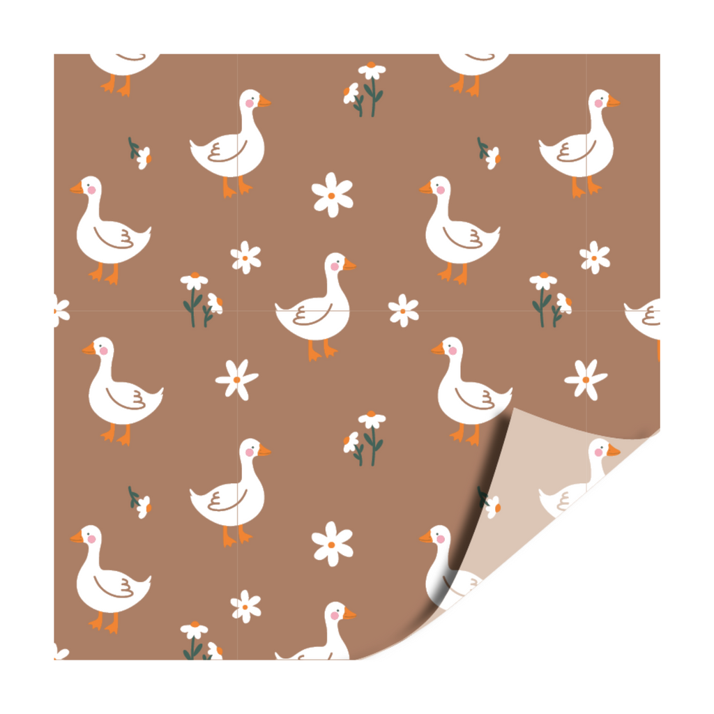Cadeaupapier - Gans beige - 2 meter