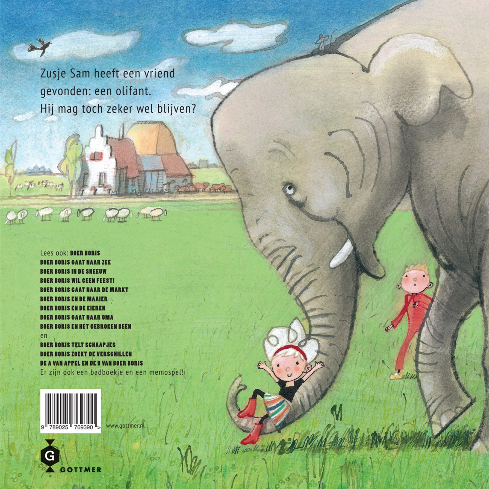 Hardcover boek Boer Boris en de olifant
