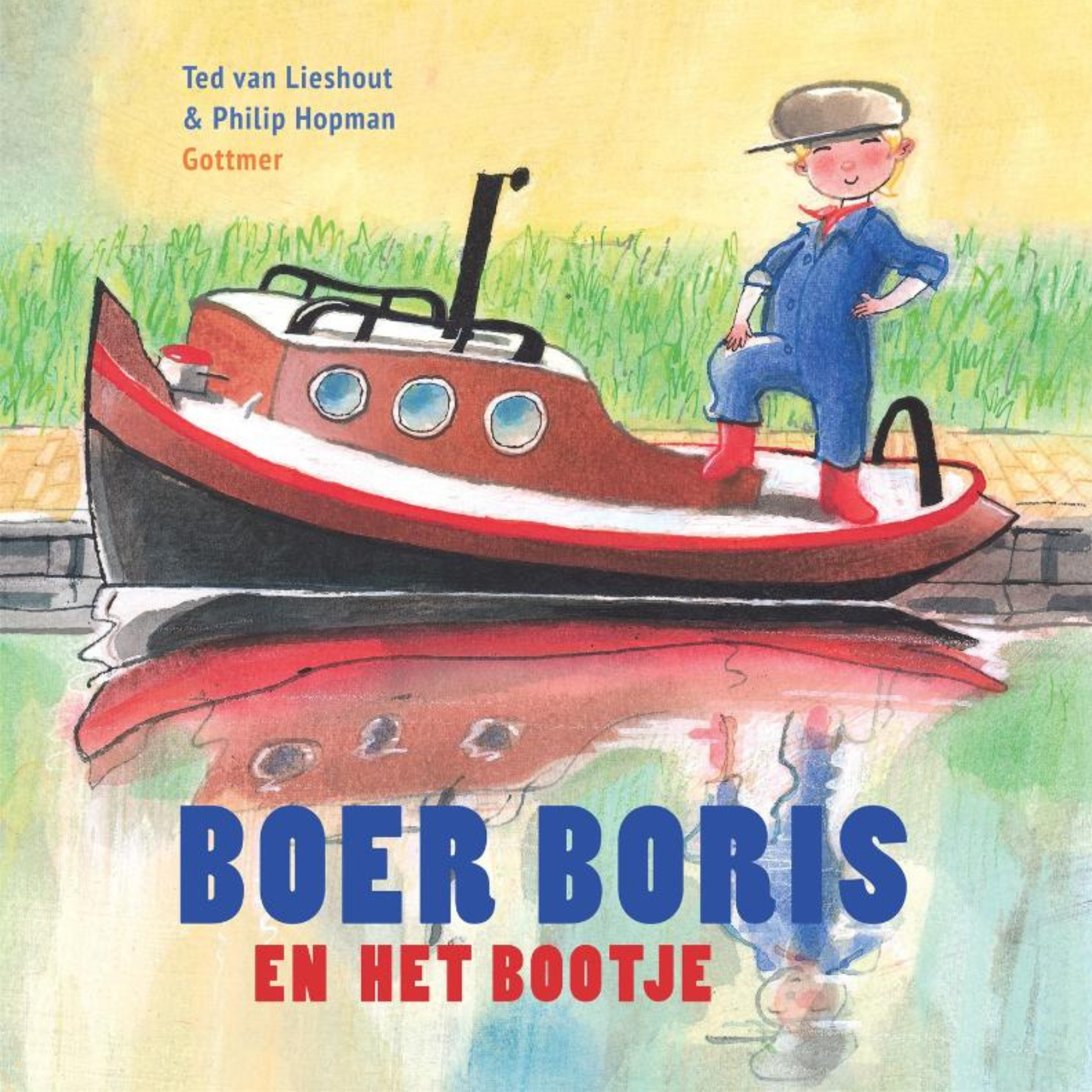 Hardcover boek Boer Boris en het bootje